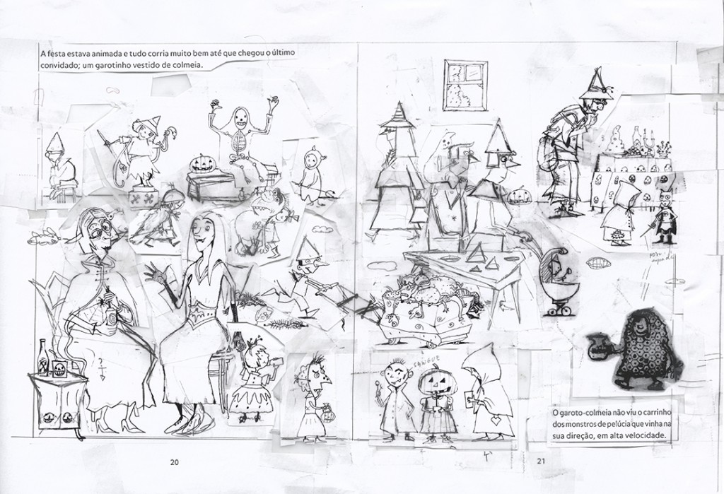Acompaña la evolución de la misma escena en cuatro estudios del trabajo.