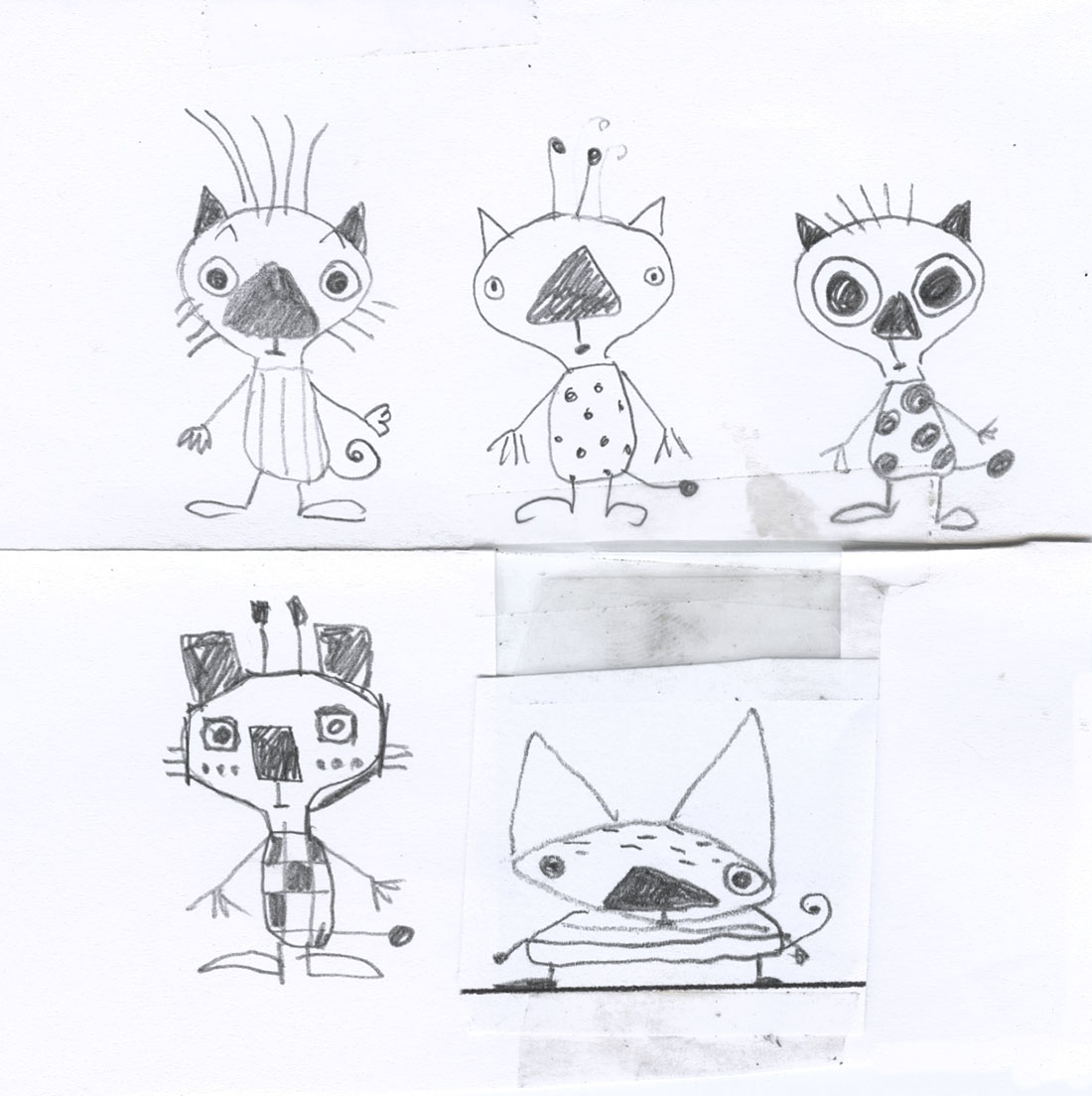 Cats are creatures full of personality. Check out how many sketches were drawn to find Miú!