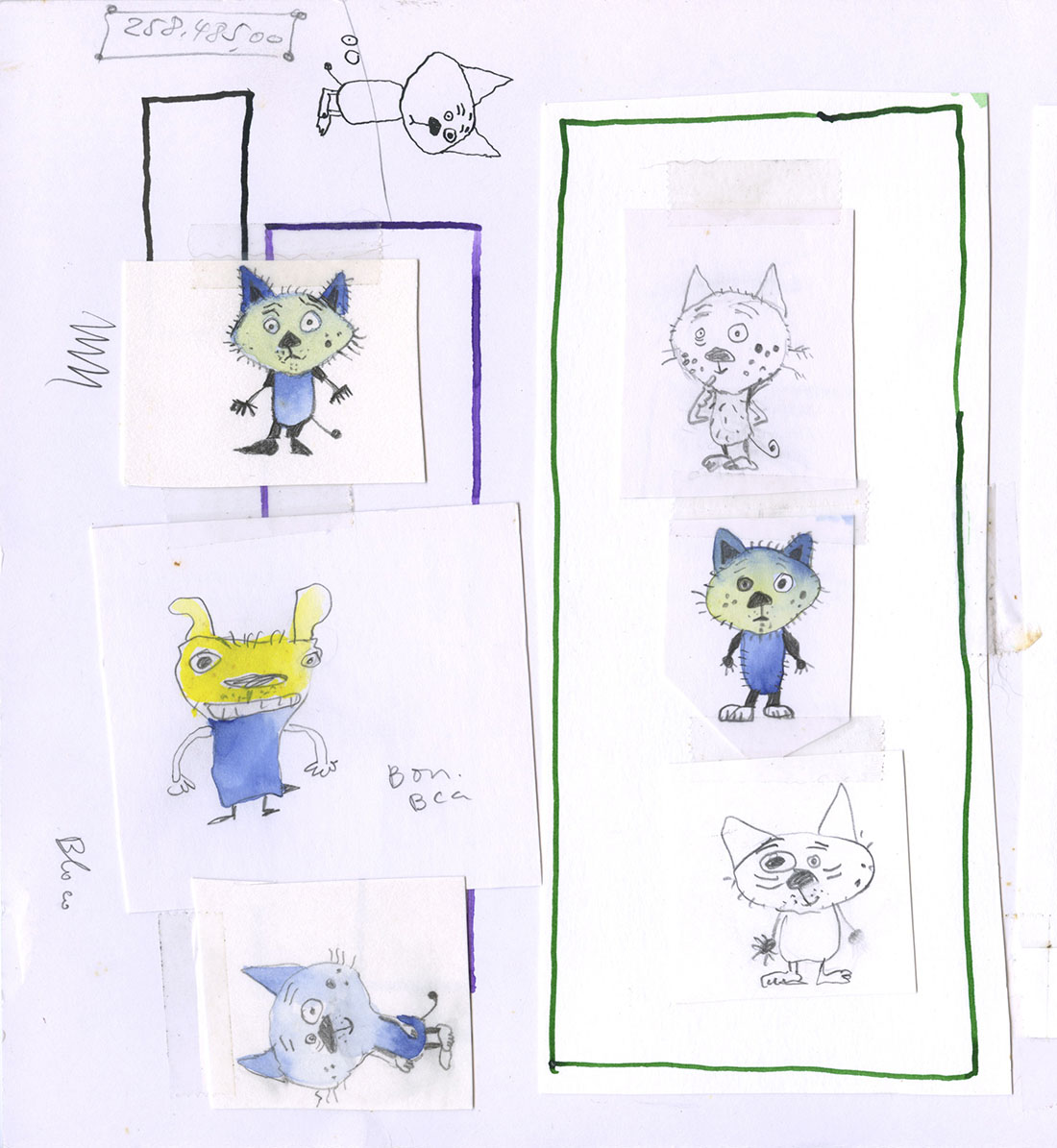 Cats are creatures full of personality. Check out how many sketches were drawn to find Miú!